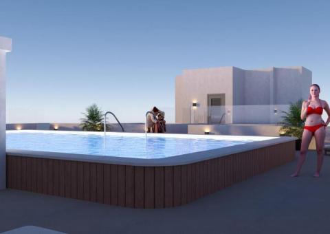 Appartement met 2 slaapkamers en 2 badkamers in San Miguel de Salinas, Alicante